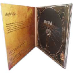 pochette carton digipack cd 4 pages
