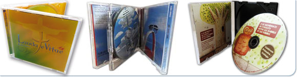 les packaging CD et DVD en boitiers cristal et jewel box