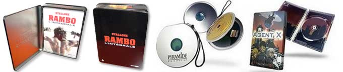 boitier en aluminium pour compact disque CD et DVD