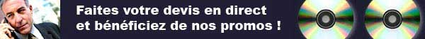 Demander un devis CD ou devis DVD - tarif au meilleur prix pour la fabrication de CD CDrom DVD DVDrom