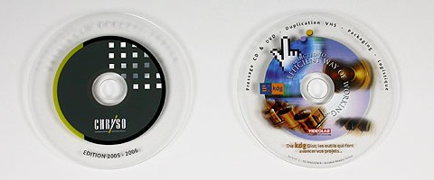 Pressage CD avec métallisation partielle sur la surface du disque