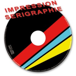 cd sérigraphié en couleur pantone