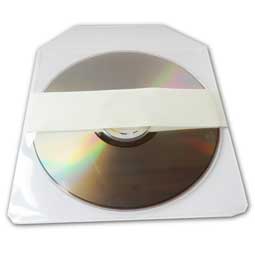 8070 - POCHETTE CD-DVD NON ADHESIVE A RABAT 129 X 130 MM PAR 200